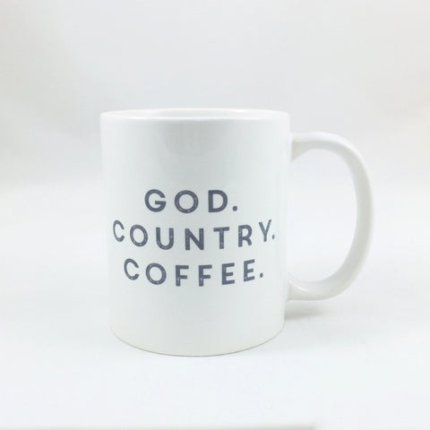 God. Country. Coffee. Statement Cups