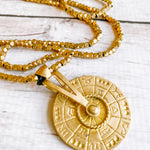 Zodiac Pendant Long Necklace