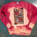 Queen of Hearts V-Neck Sweatshirt
